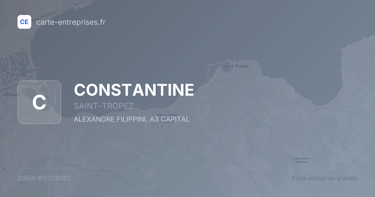 CONSTANTINE — 815228093 — fiche entreprise