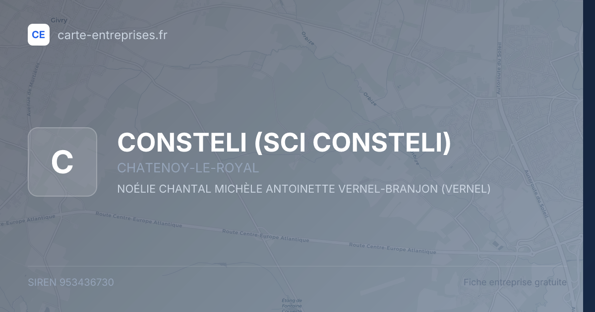 CONSTELI (SCI CONSTELI) — 953436730 — fiche entreprise