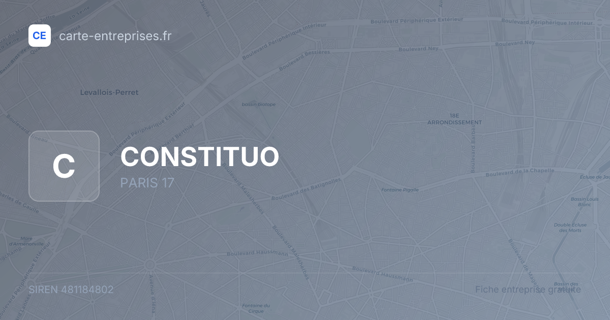 CONSTITUO — 481184802 — fiche entreprise