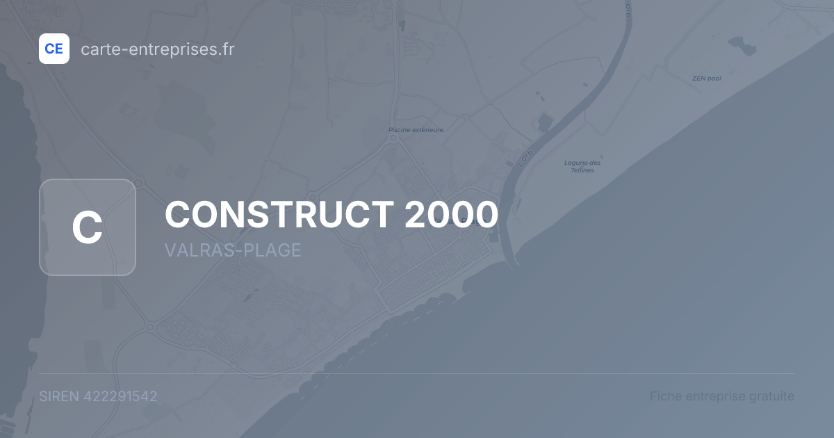 CONSTRUCT 2000 — 422291542 — fiche entreprise