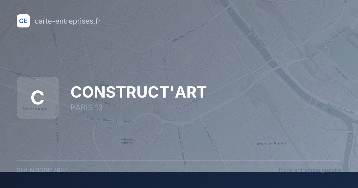 CONSTRUCT'ART — 331942623 — fiche entreprise
