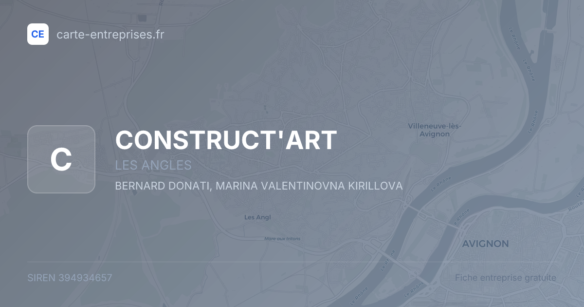 CONSTRUCT'ART — 394934657 — fiche entreprise