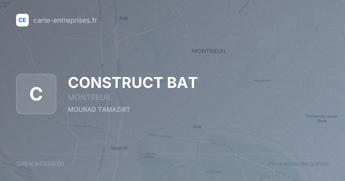 CONSTRUCT BAT — 941888091 — fiche entreprise
