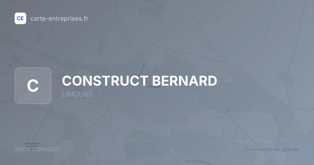 CONSTRUCT BERNARD — 339863037 — fiche entreprise