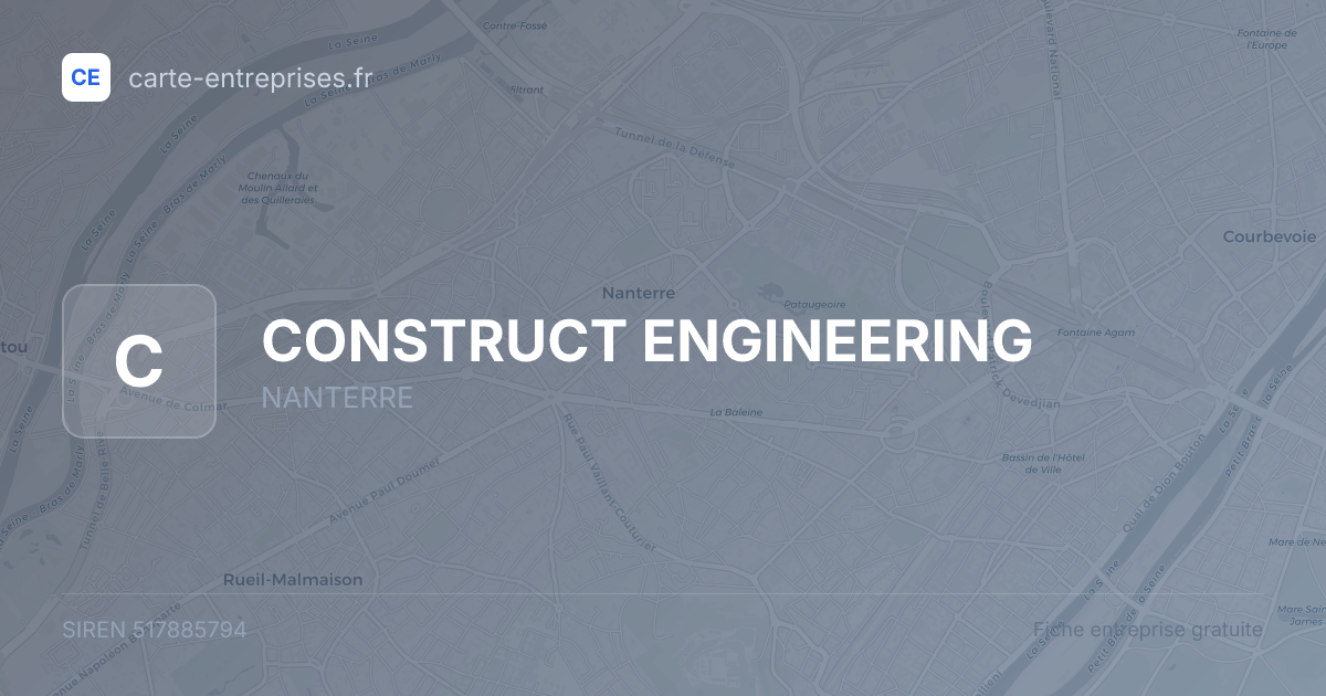 CONSTRUCT ENGINEERING — 517885794 — fiche entreprise