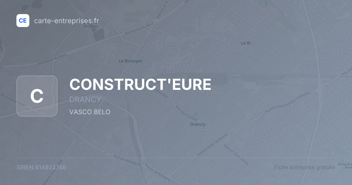 CONSTRUCT'EURE — 814922746 — fiche entreprise