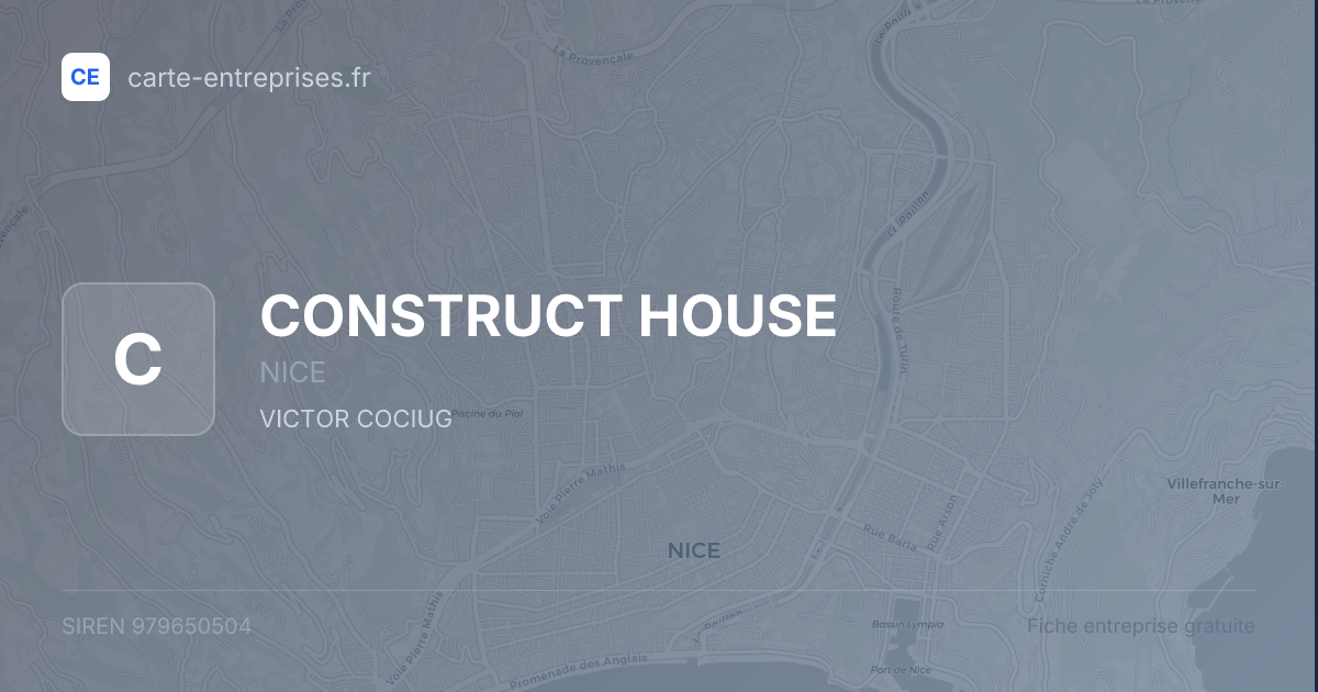 CONSTRUCT HOUSE — 979650504 — fiche entreprise