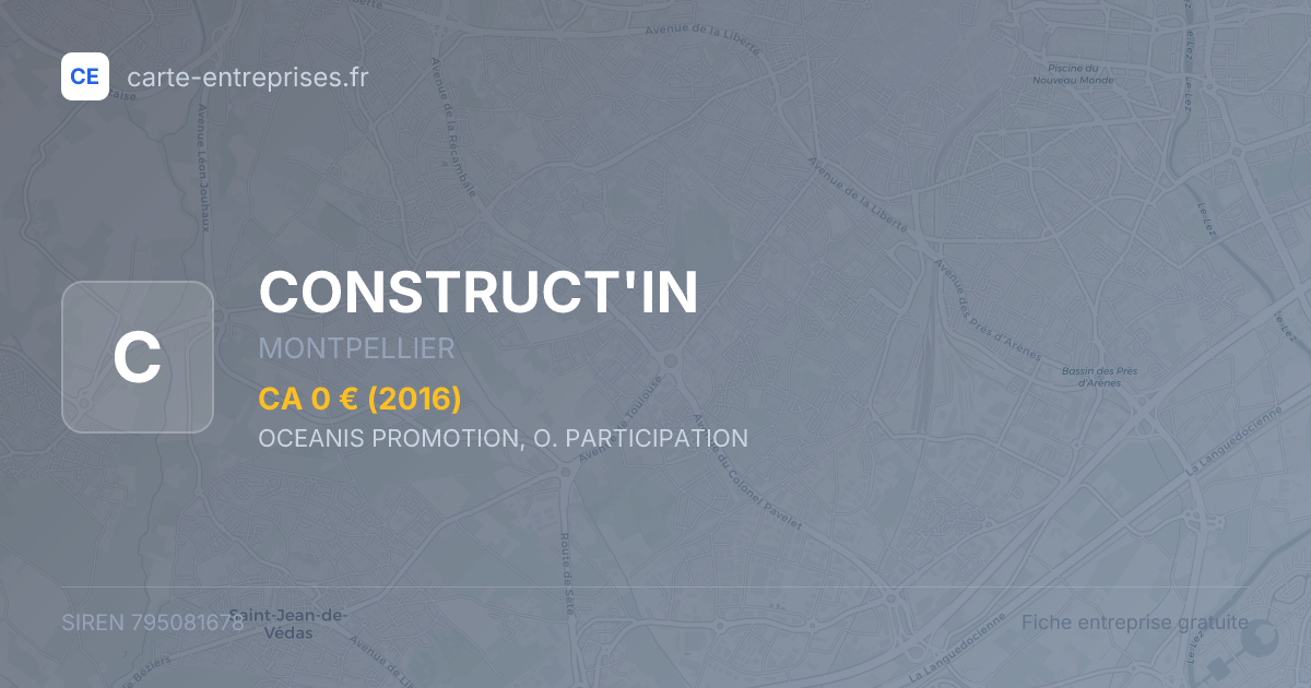 CONSTRUCT'IN — 795081678 — fiche entreprise