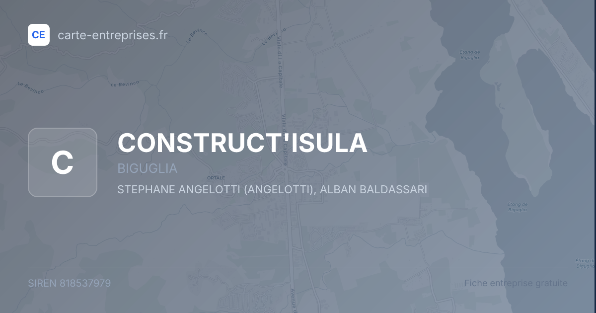 CONSTRUCT'ISULA — 818537979 — fiche entreprise