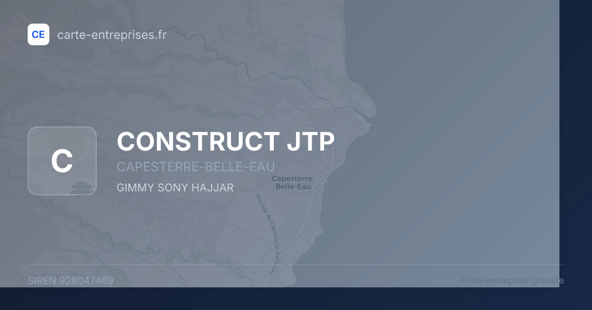 CONSTRUCT JTP — 928047489 — fiche entreprise