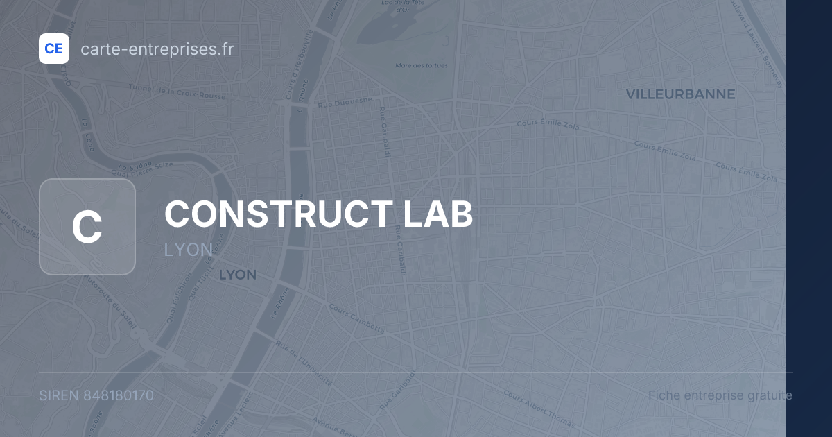 CONSTRUCT LAB — 848180170 — fiche entreprise