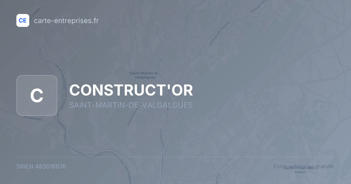 CONSTRUCT'OR — 483616876 — fiche entreprise