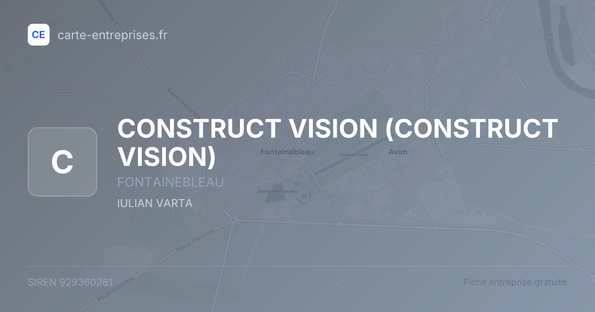 CONSTRUCT VISION — 929360261 — fiche entreprise