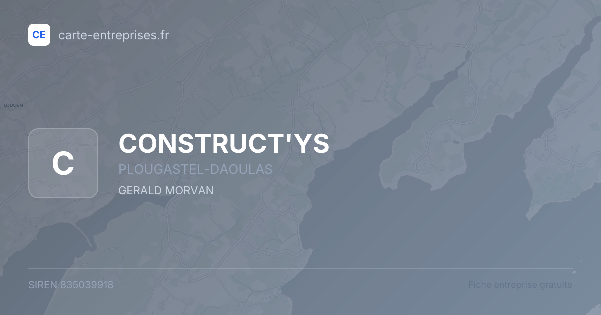 CONSTRUCT'YS — 835039918 — fiche entreprise