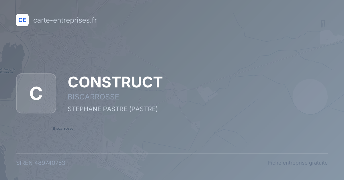 CONSTRUCT — 489740753 — fiche entreprise