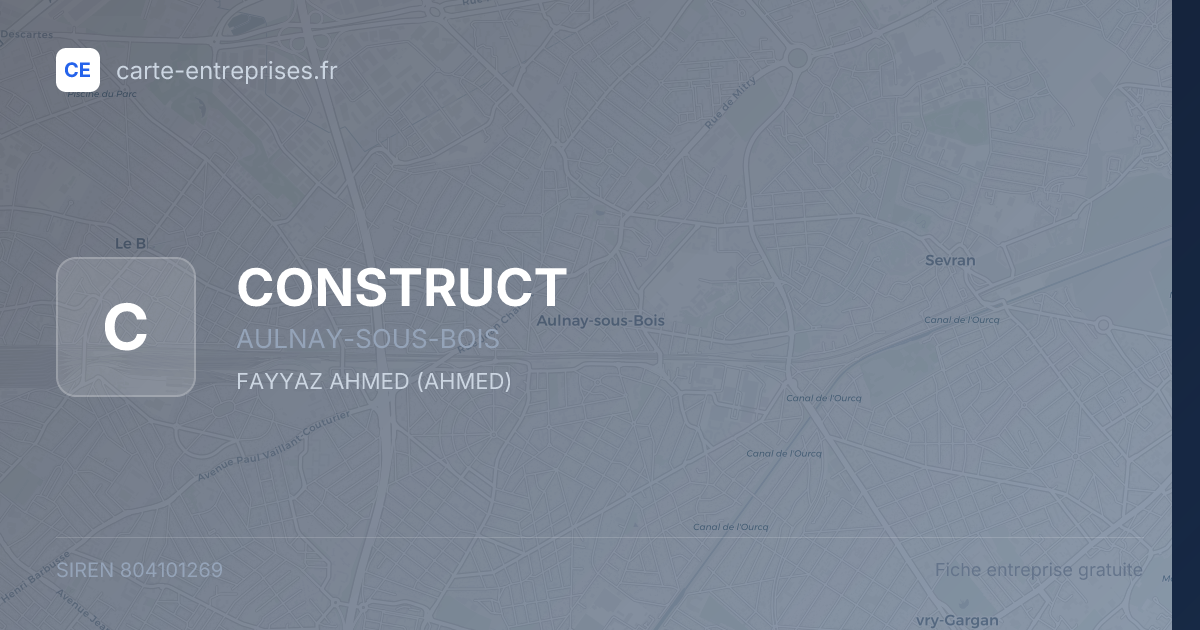CONSTRUCT — 804101269 — fiche entreprise
