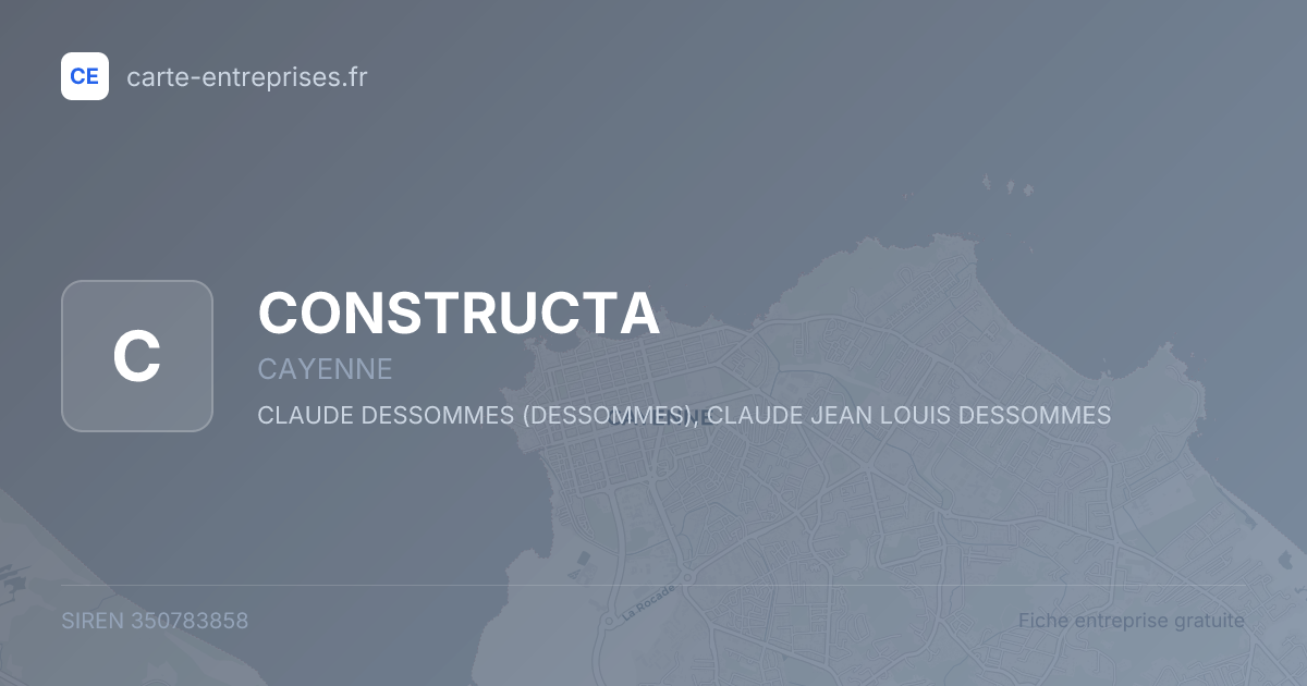 CONSTRUCTA — 350783858 — fiche entreprise