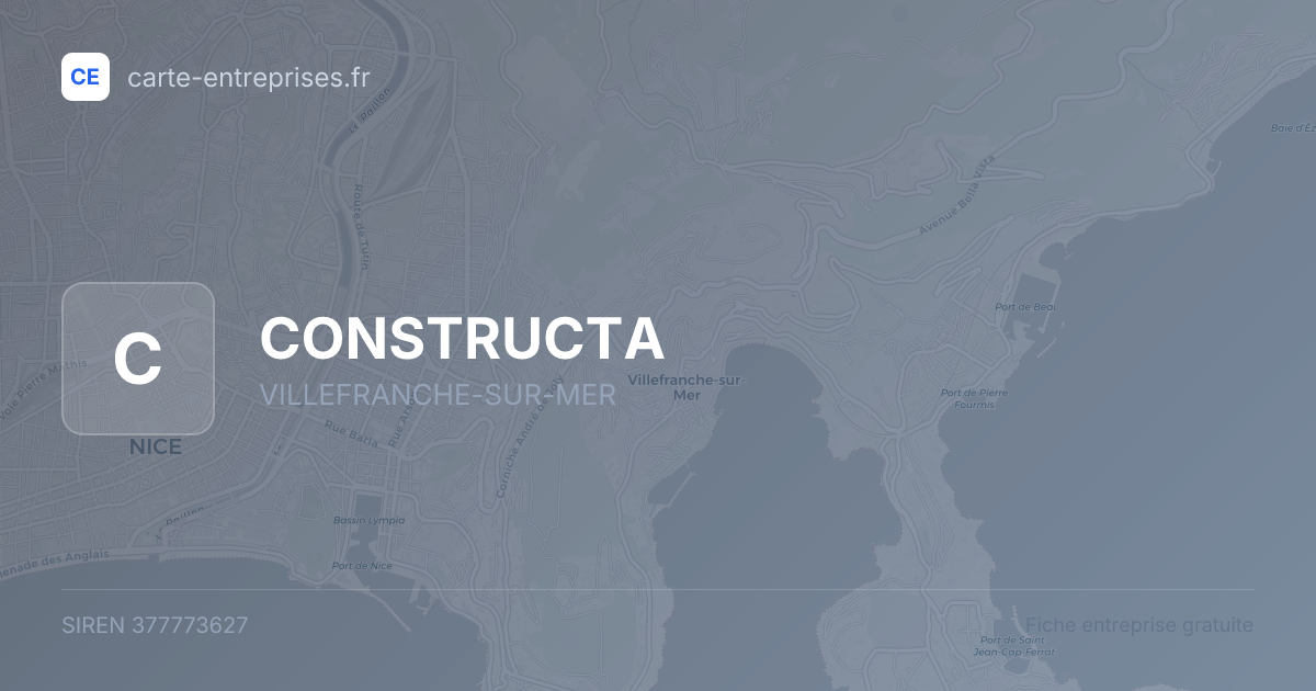 CONSTRUCTA — 377773627 — fiche entreprise