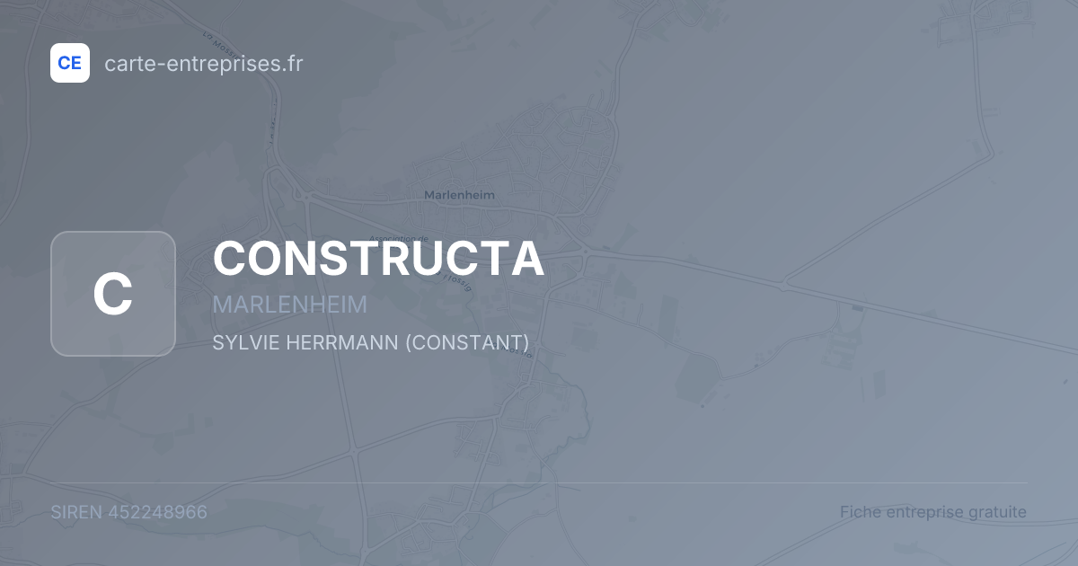CONSTRUCTA — 452248966 — fiche entreprise