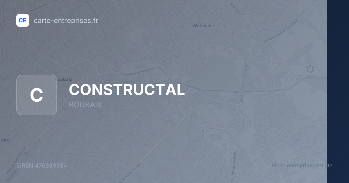 CONSTRUCTAL — 476880984 — fiche entreprise