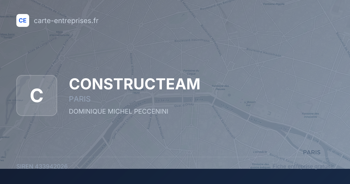 CONSTRUCTEAM — 433942026 — fiche entreprise