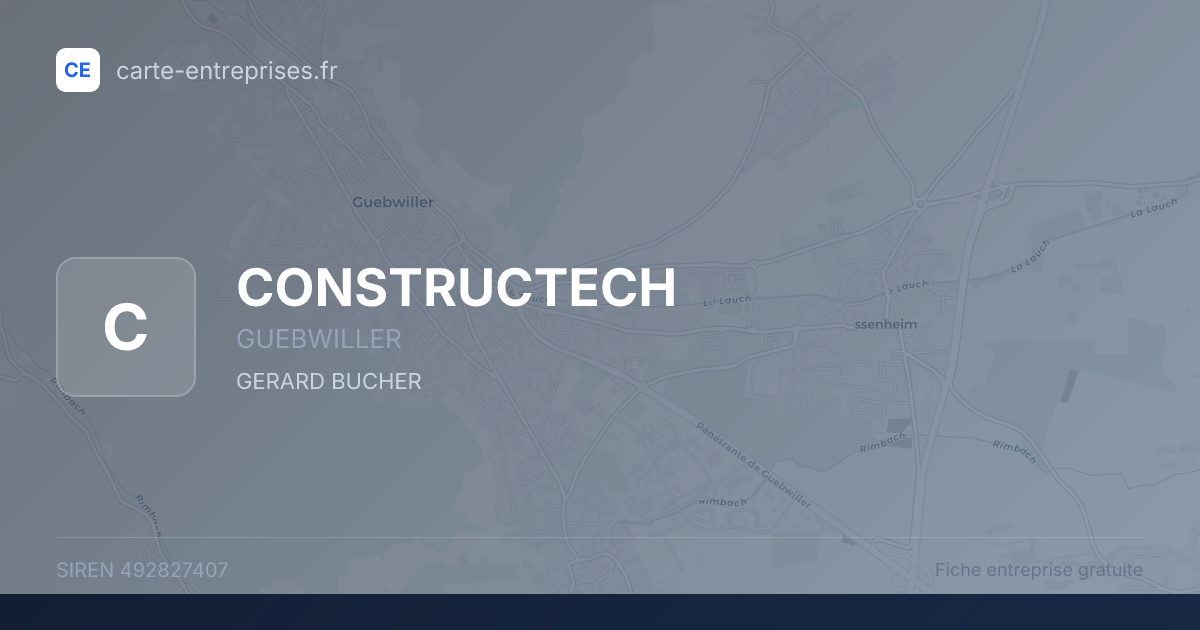 CONSTRUCTECH — 492827407 — fiche entreprise