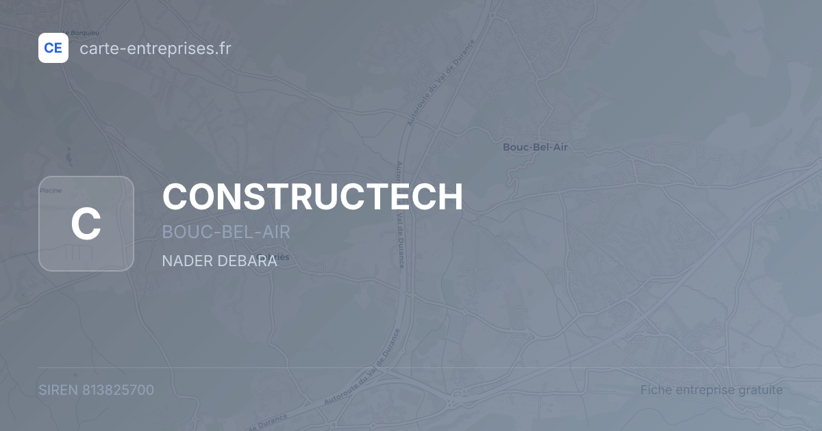 CONSTRUCTECH — 813825700 — fiche entreprise