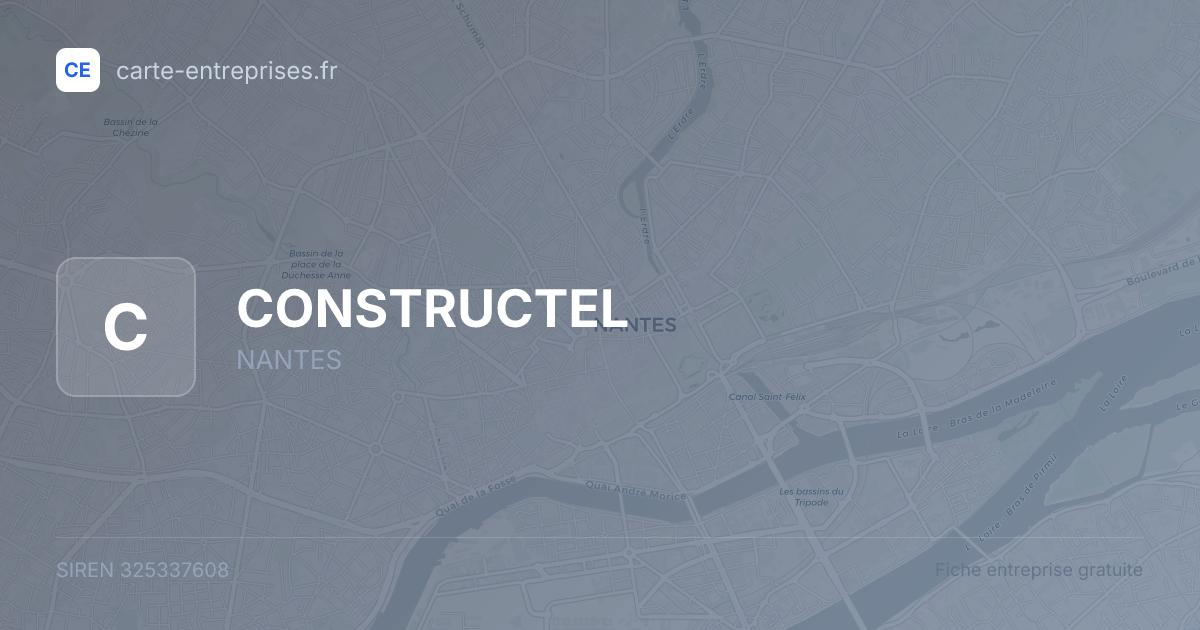 CONSTRUCTEL — 325337608 — fiche entreprise