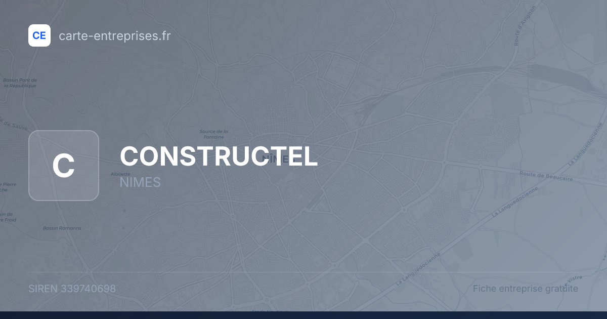 CONSTRUCTEL — 339740698 — fiche entreprise