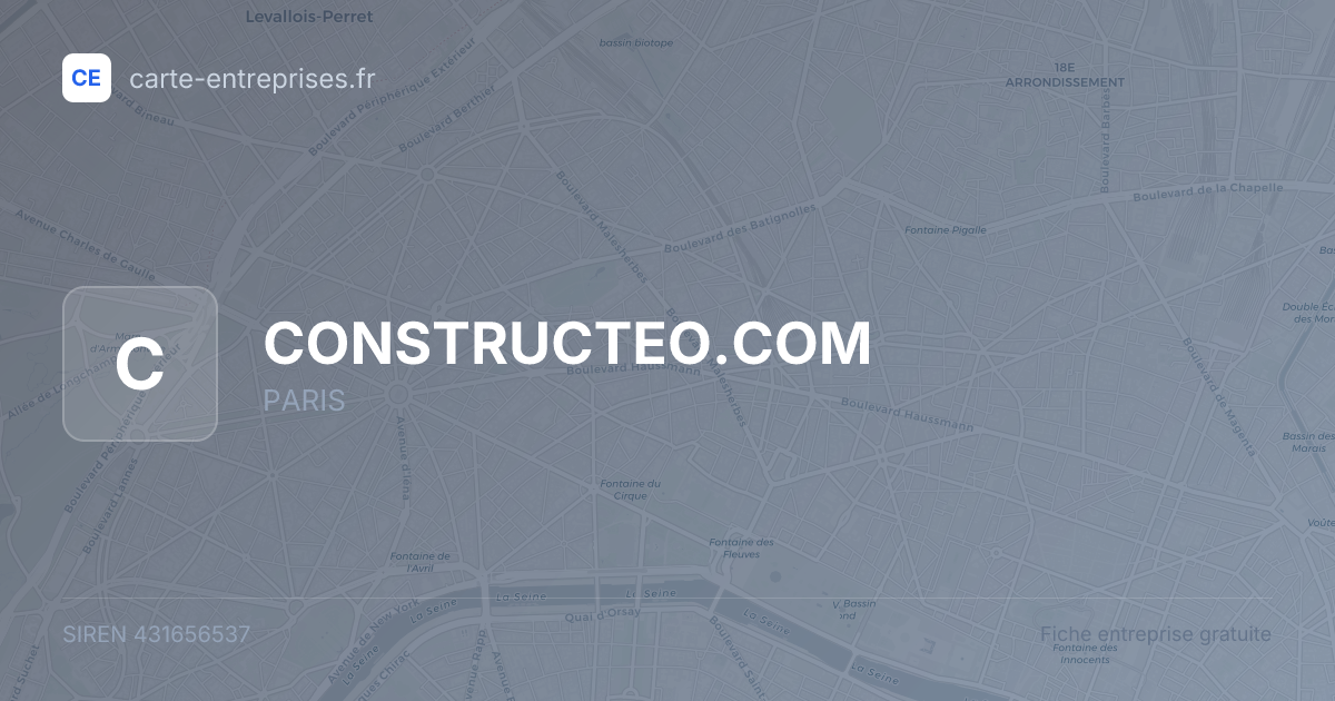 CONSTRUCTEO.COM — 431656537 — fiche entreprise