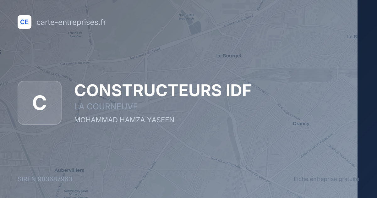 CONSTRUCTEURS IDF — 983687963 — fiche entreprise