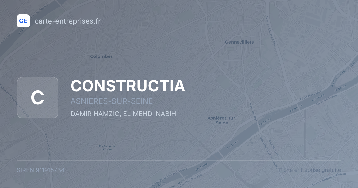 CONSTRUCTIA — 911915734 — fiche entreprise