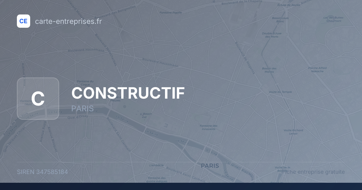 CONSTRUCTIF — 347585184 — fiche entreprise