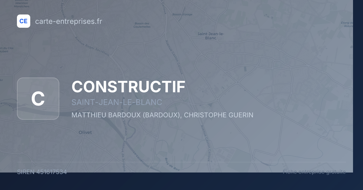CONSTRUCTIF — 451617534 — fiche entreprise