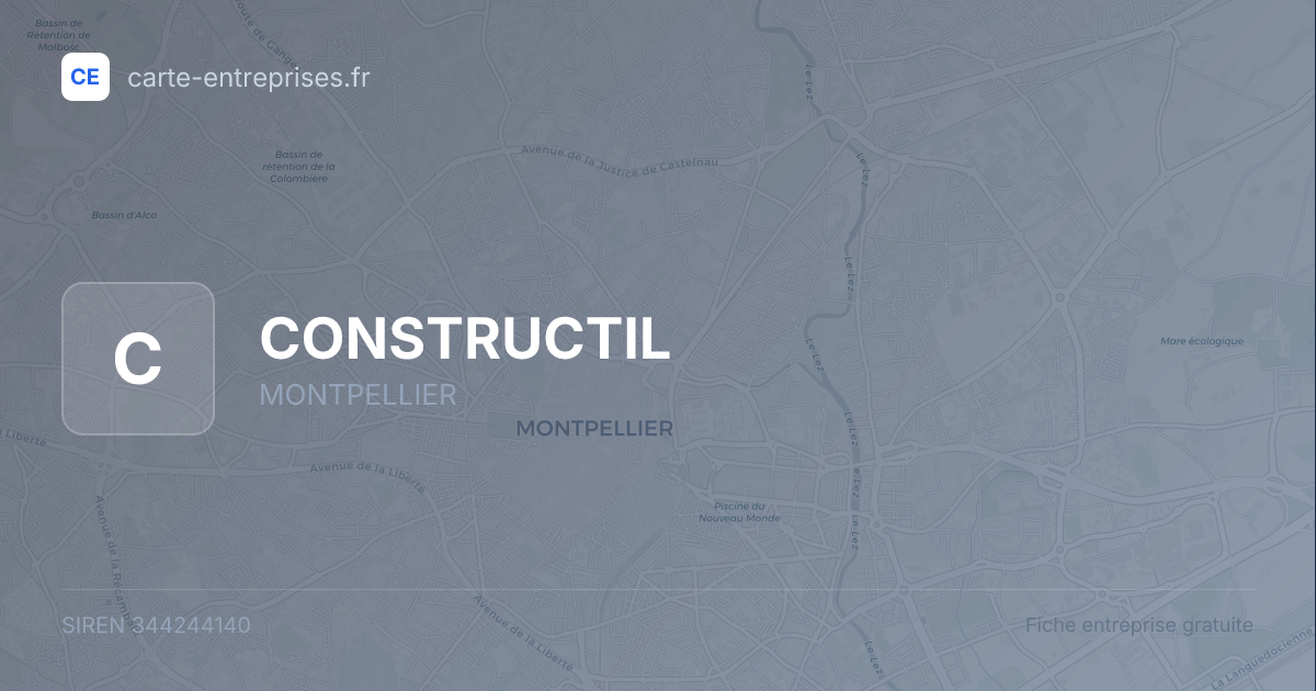 CONSTRUCTIL — 344244140 — fiche entreprise