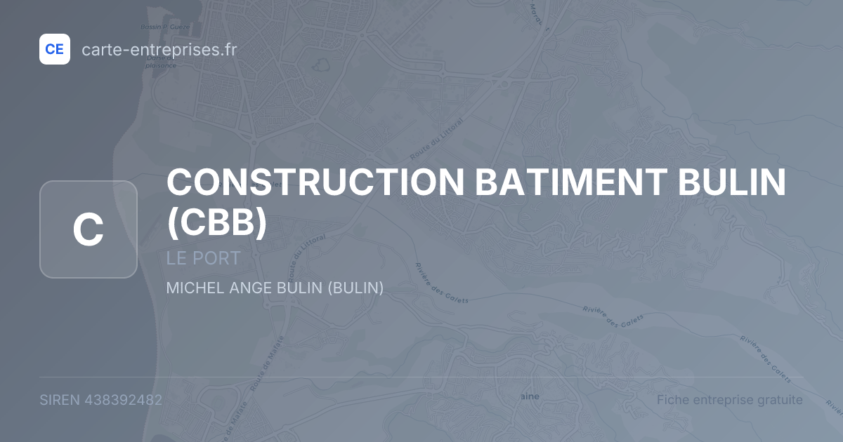 CONSTRUCTION BATIMENT BULIN (CBB) — 438392482 — fiche entreprise