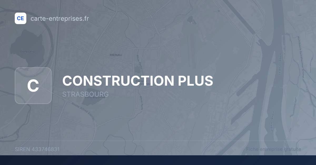 CONSTRUCTION PLUS — 433746831 — fiche entreprise