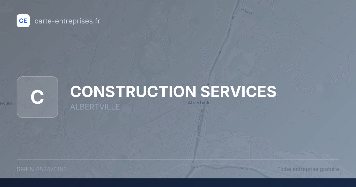 CONSTRUCTION SERVICES — 482474152 — fiche entreprise