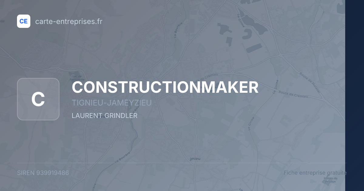 CONSTRUCTIONMAKER — 939919486 — fiche entreprise