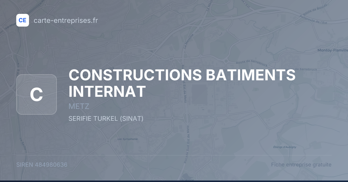 CONSTRUCTIONS BATIMENTS INTERNAT — 484980636 — fiche entreprise