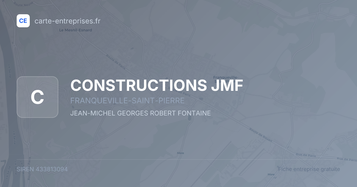 CONSTRUCTIONS JMF — 433813094 — fiche entreprise