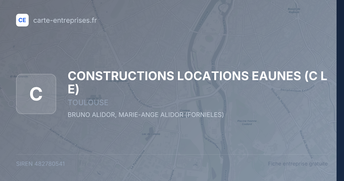 CONSTRUCTIONS LOCATIONS EAUNES (C L E) — 482780541 — fiche entreprise
