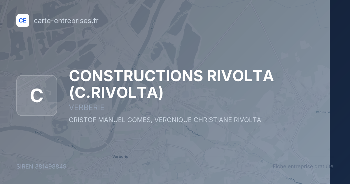 CONSTRUCTIONS RIVOLTA (C.RIVOLTA) — 381498849 — fiche entreprise