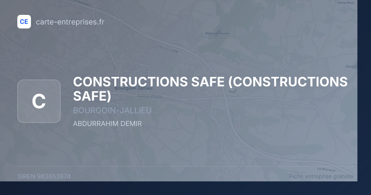 CONSTRUCTIONS SAFE — 983653874 — fiche entreprise