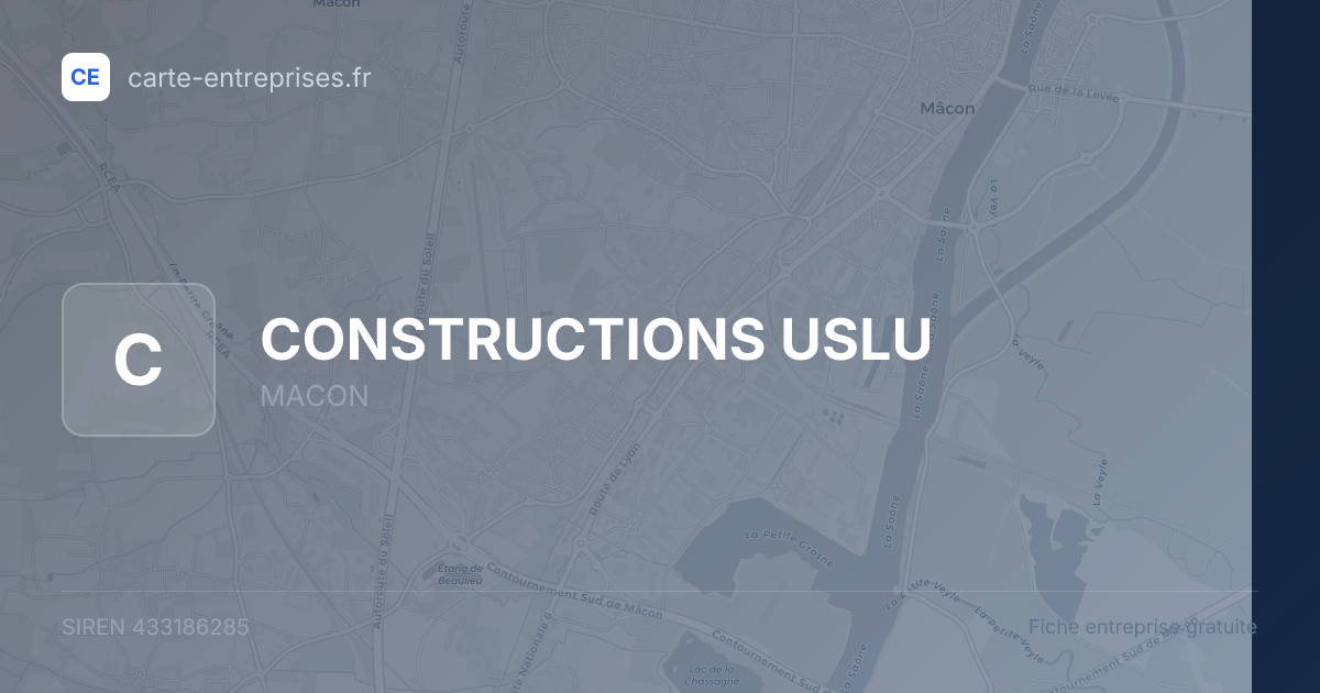 CONSTRUCTIONS USLU — 433186285 — fiche entreprise