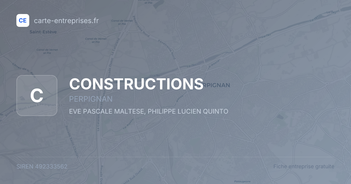 CONSTRUCTIONS — 492333562 — fiche entreprise