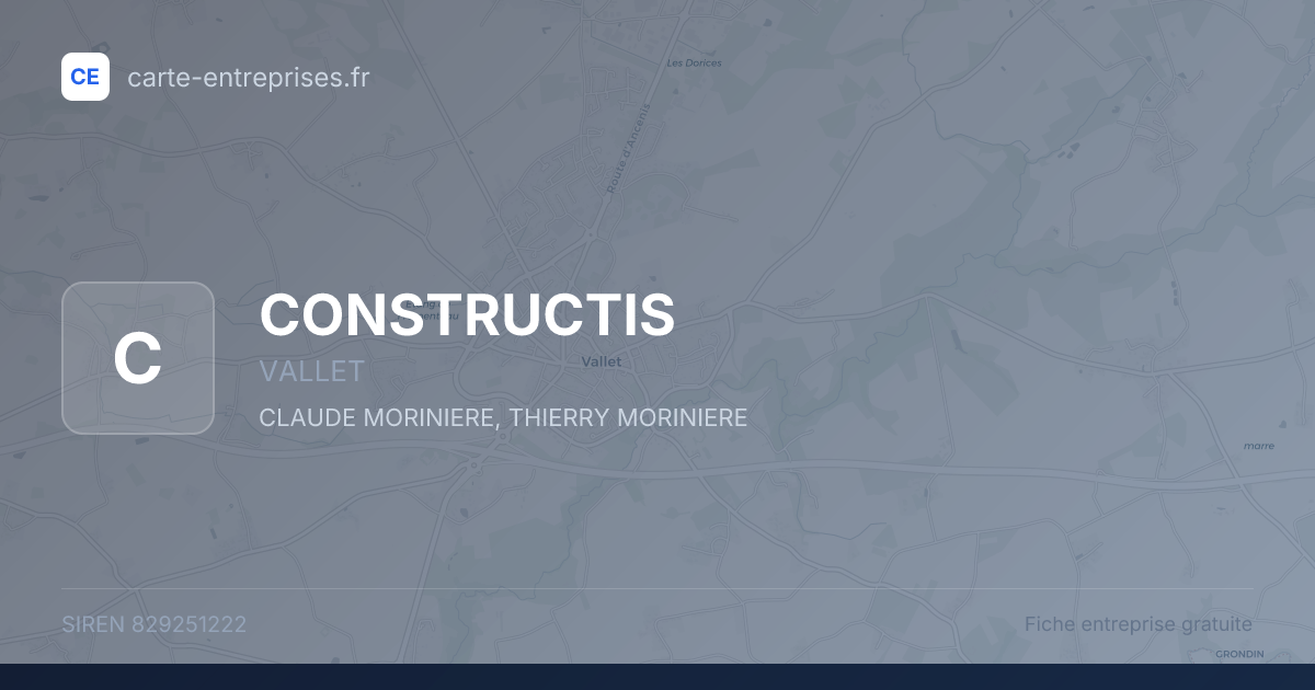 CONSTRUCTIS — 829251222 — fiche entreprise