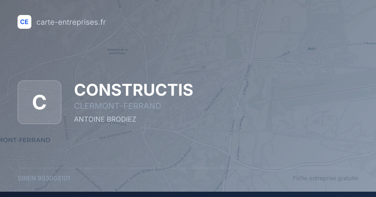 CONSTRUCTIS — 903003101 — fiche entreprise