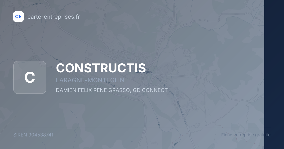 CONSTRUCTIS — 904538741 — fiche entreprise
