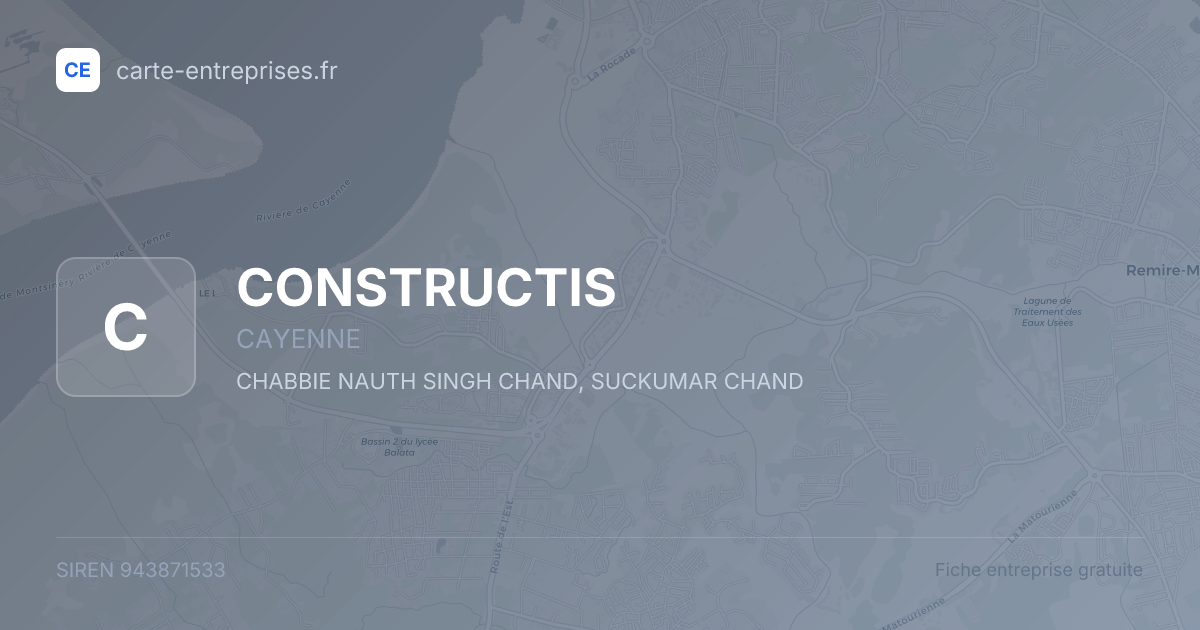 CONSTRUCTIS — 943871533 — fiche entreprise